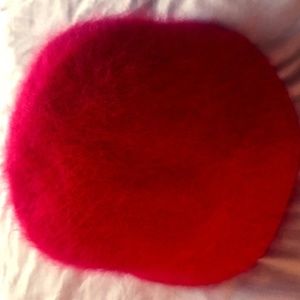 red retro bucket hat